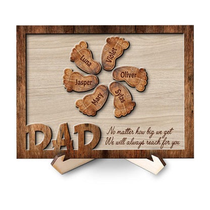 Always Reach For You - Personalized Custom Wooden Plaque