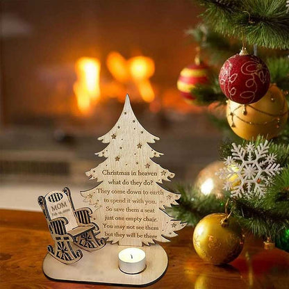 Christmas In Heaven - Personalized Custom Candle Holder