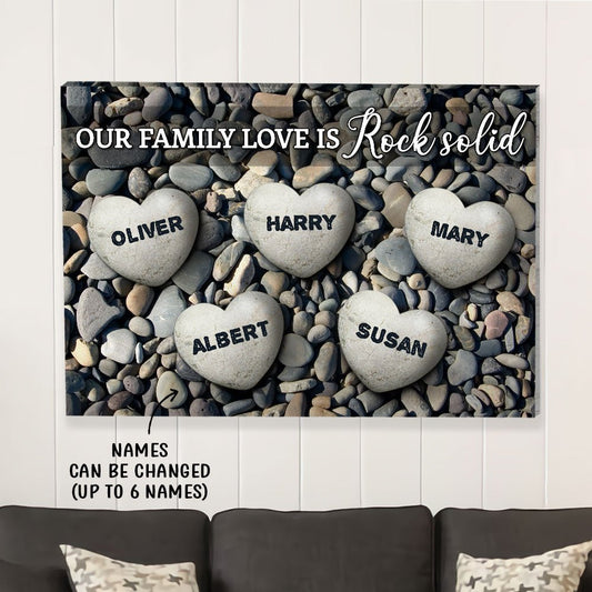 Family Love - Personalized Custom Name Canvas - Blithe Hub