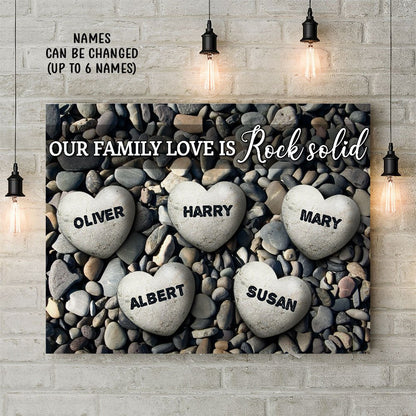 Family Love - Personalized Custom Name Canvas - Blithe Hub