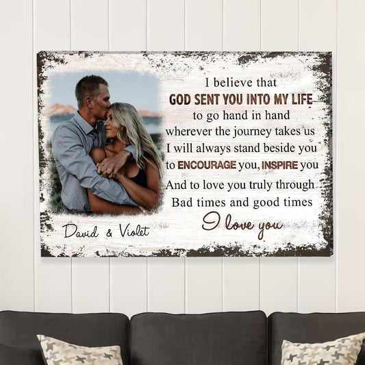 Go Hand In Hand - Personalized Custom Photo Canvas Print - Blithe Hub