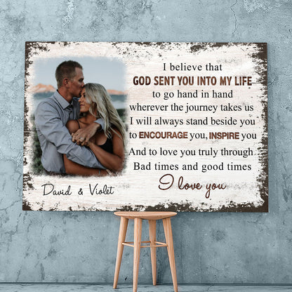 Go Hand In Hand - Personalized Custom Photo Canvas Print - Blithe Hub