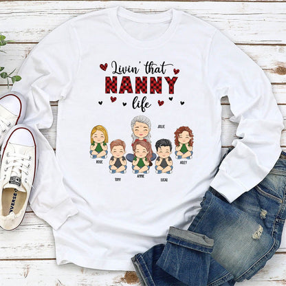 Grandma Life - Personalized Custom Long Sleeve T-shirt - Blithe Hub