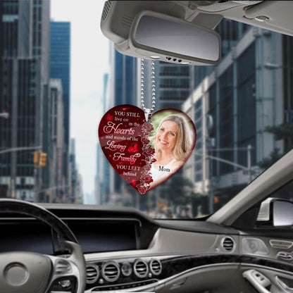 Hearts And Minds - Personalized Custom Photo Car Ornament - Photo memorial - Blithe Hub