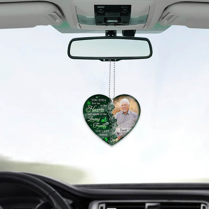 Hearts And Minds - Personalized Custom Photo Car Ornament - Photo memorial - Blithe Hub