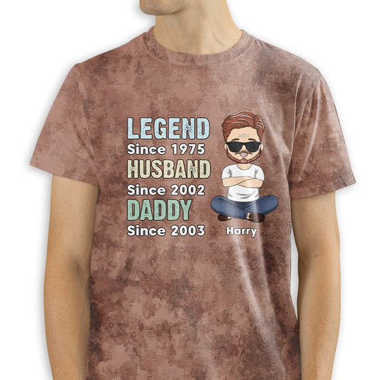 Legend Daddy - Personalized Custom All-over-print T-shirt - Blithe Hub