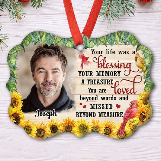 Loved Beyond Words - Personalized Custom Aluminum Ornament