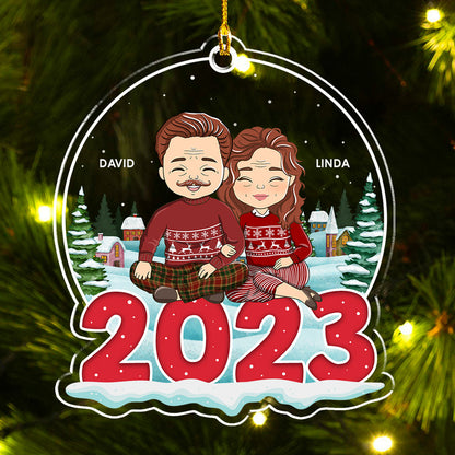 Couple 2023 - Personalized Custom Acrylic Ornament