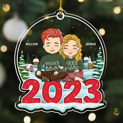 Couple 2023 - Personalized Custom Acrylic Ornament