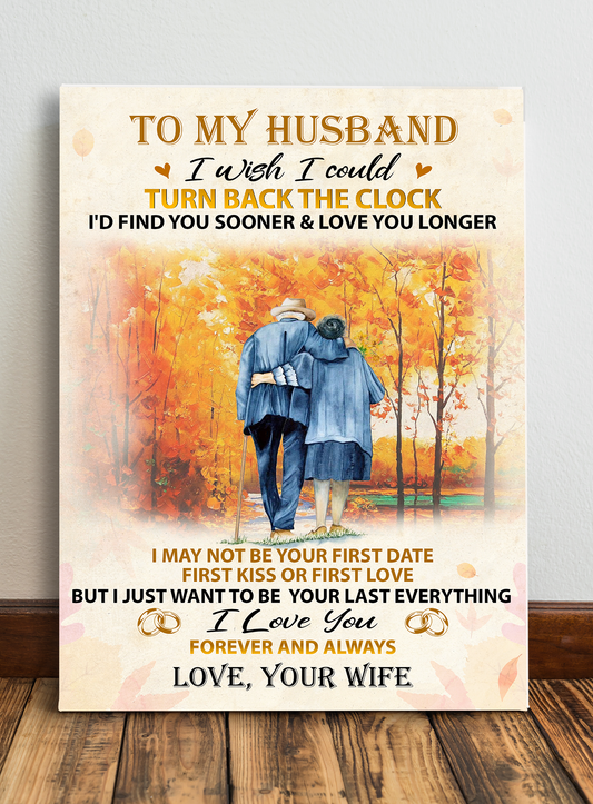 Husband Wife - I Wish I Could Turn Back The Clock - Matte Canvas