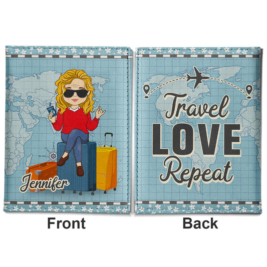 Travel Love - Personalized Custom Passport Cover