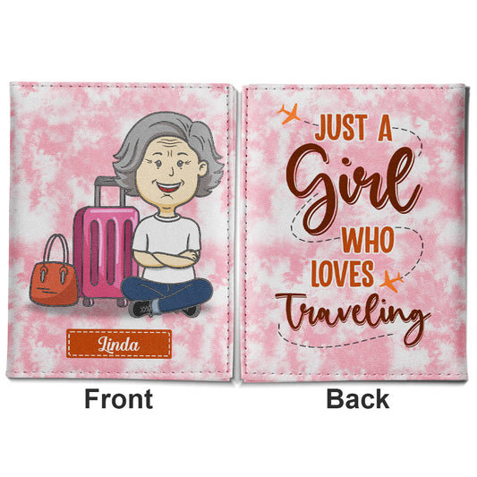 Who Loves Traveling - Personalized Custom Passport Cover