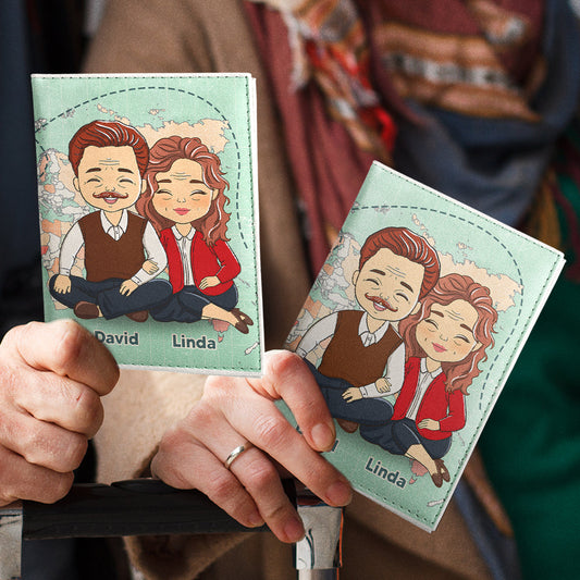 Together We Wander - Personalized Custom Passport Cover