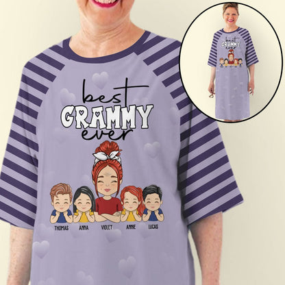 My One And Only Grandma - Personalized Custom 3/4 Sleeve Dress - Blithe Hub