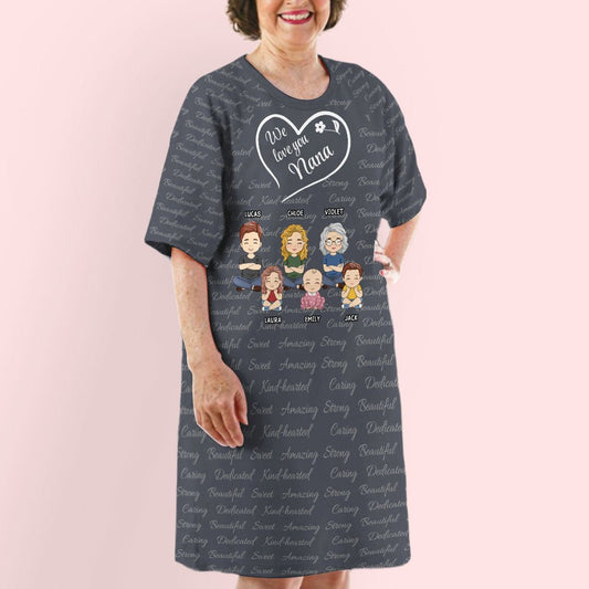 So Much Love For Grandma - Personalized Custom 3/4 Sleeve Dress - Blithe Hub