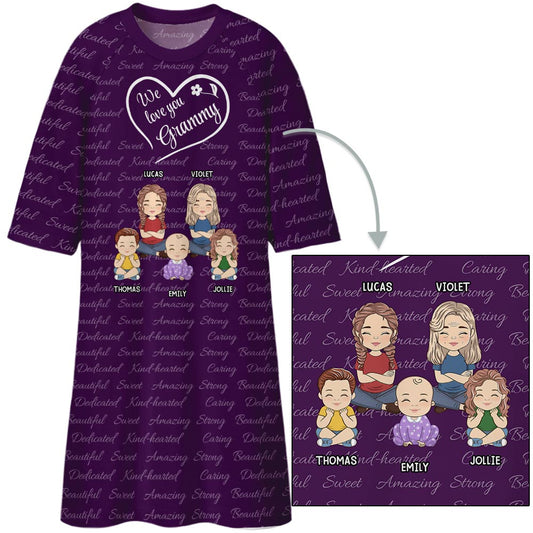 So Much Love For Grandma - Personalized Custom 3/4 Sleeve Dress - Blithe Hub