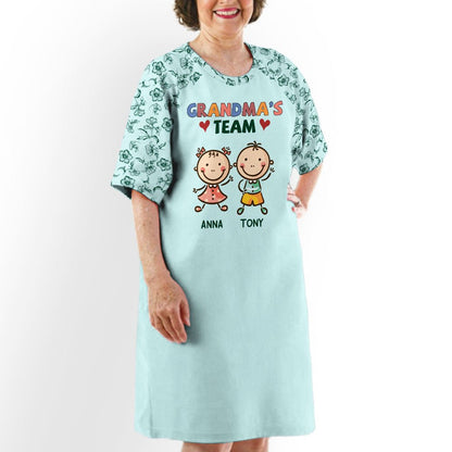 Teammate Of Grandma - Personalized Custom 3/4 Sleeve Dress - Blithe Hub